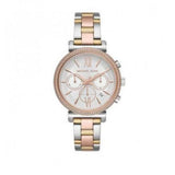 Buy Shop Michael Kors Sofie Chronograph White Dial Two Tone Steel Strap Watch For Women - MK6688 USA Online