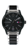 Buy Shop Tommy Hilfiger Sneaker Quartz Black Dial Two Tone Steel Strap Watch for Men - 1791619 USA Online