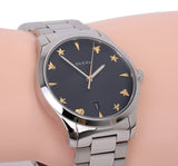 Buy Shop Gucci G Timeless Black Dial Silver Steel Strap Watch For Women - YA1264029 USA Online