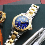 Buy Shop Tag Heuer Aquaracer Blue Dial Two Tone Steel Strap Watch for Women - WBD1325.BB0320 USA Online