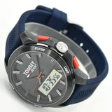 Buy Shop Tommy Hilfiger Digital Analog Blue Dial Blue Rubber Strap Watch For Men - 1791761 USA Online