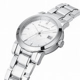 Burberry The City Silver Dial Silver Steel Strap Watch for Men - BU9037