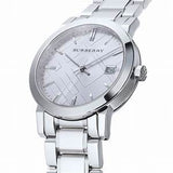 Buy Shop Burberry The City Silver Dial Silver Steel Strap Watch for Women - BU9035 USA Online