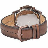 Buy Shop Fossil Grant Chronograph White Dial Brown Leather Strap Watch for Men - FS5344 USA Online