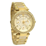 Buy Shop Michael Kors Parker Gold DIal Gold Steel Strap Watch for Women - MK5842 USA Online