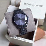 Buy Shop Michael Kors Runway Quartz Blue Dial Blue Steel Strap Watch For Women - MK3419 USA Online