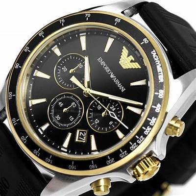 Buy Shop Emporio Armani Sigma Chronograph lack Dial Black Rubber Strap Watch For Men - AR80003 USA Online