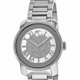 Buy Shop Movado Bold Crystal Pave Silver Dial Silver Steel Strap Watch for Women - 3600254 USA Online