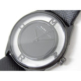 Buy Shop Marc Jacobs Tether Transparent Black Dial Black Leather Strap Watch for Women - MBM1379 USA Online