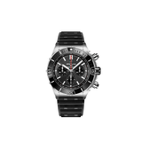 Buy Shop Breitling Super Chronomat B01 44 Black Dial Black Rubber Strap Watch for Men - AB0136251B2S1 USA Online