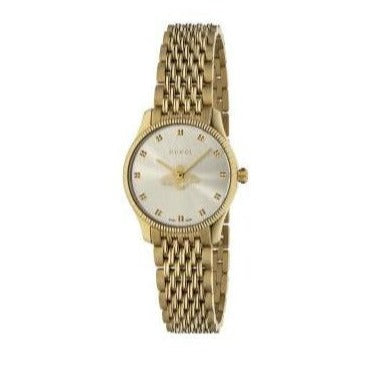 Buy Shop Gucci G Timeless Quartz Mother of Pearl Dial Gold Steel Strap Watch For Women - YA1265021 USA Online