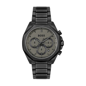 Buy Shop Hugo Boss Cloud Chronograph Black Dial Black Steel Strap Watch For Men - 1514016 USA Online