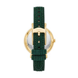 Buy Shop Fossil Jacqueline Multifunction Moonphase Mother of Pearl White Dial Green Leather Strap Watch for Women - ES5244 USA Online