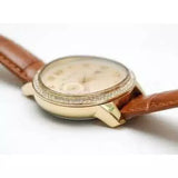 Buy Shop Michael Kors Whitley Quartz Gold Dial Brown Leather Strap Watch For Women - MK2428 USA Online