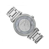 Buy Shop Michael Kors Caitlin Crystal Dial Silver Steel Strap Watch for Women - MK3331 USA Online