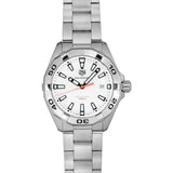 Buy Shop Tag Heuer Aquaracer Quartz White Dial Silver Steel Strap Watch for Men - WBD1111.BA0928 USA Online