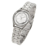 Buy Shop Marc Jacobs Tether Transparent Silver Dial Silver Steel Strap Watch for Women - MBM3416 USA Online