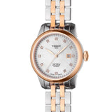 Buy Shop Tissot Le Locle Automatic Diamonds Mother of Pearl White Dial Two Tone Steel Strap Watch For Women - T006.207.22.116.00 USA Online