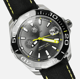 Buy Shop Tag Heuer Aquaracer Jeremy Lin Special Edition Grey Dial Black Nylon Strap Watch for Men - WAY211F.FC6362 USA Online