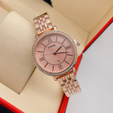 Buy Shop Fossil Jacqueline Rose Gold Dial Rose Gold Steel Strap Watch for Women - ES3546 USA Online