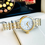 Buy Shop Tissot Carson Automatic Silver Dial Two Tone Steel Strap Watch For Women - T085.207.22.011.00 USA Online
