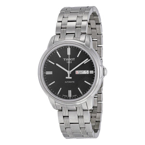 Buy Shop Tissot Automatics III Black Dial Silver Steel Strap Watch For Men - T065.430.11.051.00 USA Online