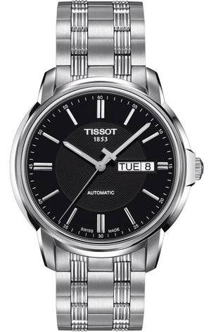 Buy Shop Tissot Automatics III Black Dial Silver Steel Strap Watch For Men - T065.430.11.051.00 USA Online