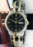 Buy Shop Tissot Automatics III Day Date Black Dial Two Tone Steel Strap Watch For Men - T065.430.22.051.00 USA Online