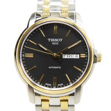 Buy Shop Tissot Automatics III Day Date Black Dial Two Tone Steel Strap Watch For Men - T065.430.22.051.00 USA Online