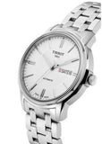 Buy Shop Tissot Automatics III Day Date White Dial Silver Steel Strap Watch For Men - T065.430.11.031.00 USA Online