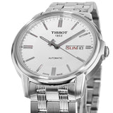 Buy Shop Tissot Automatics III Day Date White Dial Silver Steel Strap Watch For Men - T065.430.11.031.00 USA Online