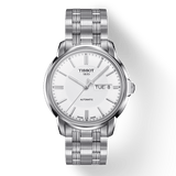 Buy Shop Tissot Automatics III Day Date White Dial Silver Steel Strap Watch For Men - T065.430.11.031.00 USA Online