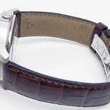 Buy Shop Tissot Automatics III Steel White Dial Brown Leather Strap Watch For Men - T065.430.16.031.00 USA Online