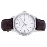 Buy Shop Tissot Automatics III Steel White Dial Brown Leather Strap Watch For Men - T065.430.16.031.00 USA Online
