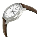 Buy Shop Tissot Automatics III Steel White Dial Brown Leather Strap Watch For Men - T065.430.16.031.00 USA Online