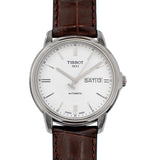 Buy Shop Tissot Automatics III Steel White Dial Brown Leather Strap Watch For Men - T065.430.16.031.00 USA Online
