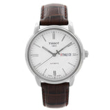 Buy Shop Tissot Automatics III Steel White Dial Brown Leather Strap Watch For Men - T065.430.16.031.00 USA Online