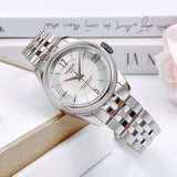 Buy Shop Tissot Ballade Powermatic 80 Automatic Mother of Pearl Dial Silver Steel Strap Watch For Women - T108.208.11.117.00 USA Online