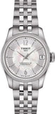 Buy Shop Tissot Ballade Powermatic 80 Automatic Mother of Pearl Dial Silver Steel Strap Watch For Women - T108.208.11.117.00 USA Online