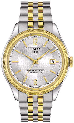 Buy Shop Tissot Ballade Powermatic 80 Chronometer Silver Dial Two Tone Steel Strap Watch For Men - T108.408.22.037.00 USA Online