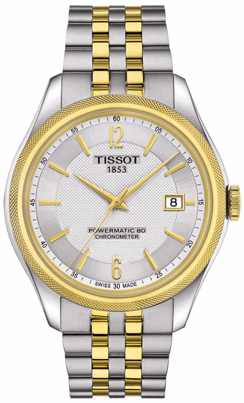 Buy Shop Tissot Ballade Powermatic 80 Chronometer Silver Dial Two Tone Steel Strap Watch For Men - T108.408.22.037.00 USA Online