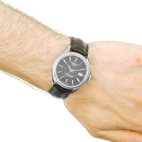 Buy Shop Tissot Ballade Powermatic 80 Cosc Black Dial Black Leather Strap Watch For Men - T108.408.16.057.00 USA Online