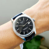 Buy Shop Tissot Ballade Powermatic 80 Cosc Black Dial Black Leather Strap Watch For Men - T108.408.16.057.00 USA Online