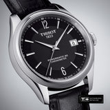 Buy Shop Tissot Ballade Powermatic 80 Cosc Black Dial Black Leather Strap Watch For Men - T108.408.16.057.00 USA Online