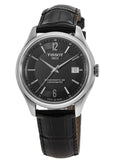 Buy Shop Tissot Ballade Powermatic 80 Cosc Black Dial Black Leather Strap Watch For Men - T108.408.16.057.00 USA Online