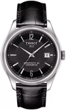 Buy Shop Tissot Ballade Powermatic 80 Cosc Black Dial Black Leather Strap Watch For Men - T108.408.16.057.00 USA Online