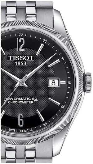 Buy Shop Tissot Ballade Powermatic 80 Cosc Black Dial Silver Steel Strap Watch For Men - T108.408.11.057.00 USA Online