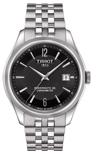 Buy Shop Tissot Ballade Powermatic 80 Cosc Black Dial Silver Steel Strap Watch For Men - T108.408.11.057.00 USA Online