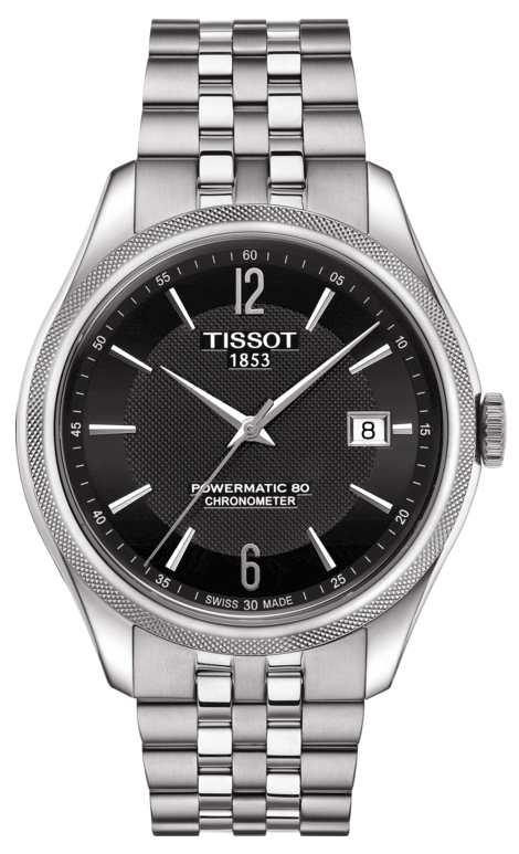 Buy Shop Tissot Ballade Powermatic 80 Cosc Black Dial Silver Steel Strap Watch For Men - T108.408.11.057.00 USA Online