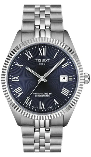 Buy Shop Tissot Ballade Powermatic 80 COSC Blue Dial Silver Steel Strap Watch for Men - T156.408.11.043.00 USA Online